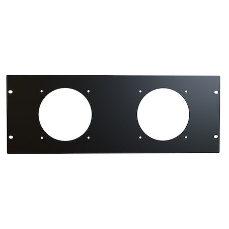 Hammond 4U 2X 4.7IN FAN Panel GRILL PPFP191202BK1